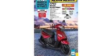 11 Ocak Günü A101’de Akaryakıtlı Moped Satışa Sunuluyor