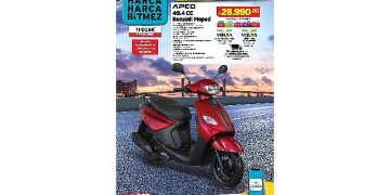 11 Ocak Günü A101’de Akaryakıtlı Moped Satışa Sunuluyor