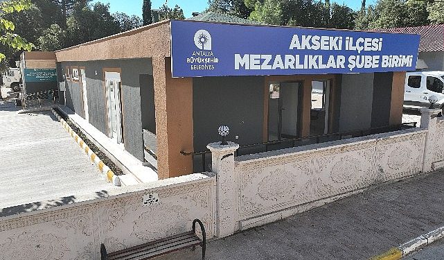 Büyükşehir Belediyesi’nden Akseki’ye gasilhane ve mezarlık hizmeti