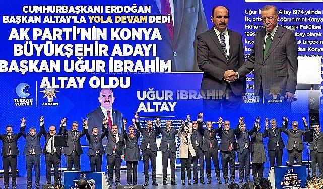 Cumhurbaşkanı Erdoğan Lider Altay’la “Yola Devam” Dedi