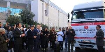 İzmir Vilayet Ulusal Eğitim Müdürlüğünden Gazze’ye Yardım Tırı