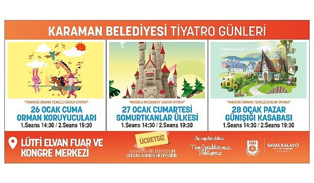 Karaman Belediyesi’nden çocuklara yarıyıl tatili ikramı