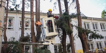 Karşıyaka’da etraf düzenleme çalışmaları süratle devam ediyor