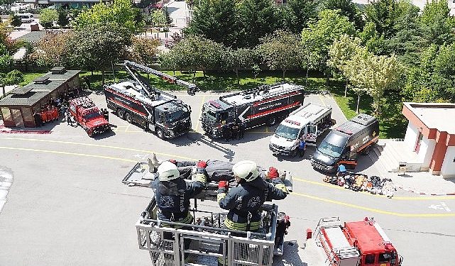 Konya İtfaiyesi 2023’te 13 Bin 570 Olaya Müdahale Etti