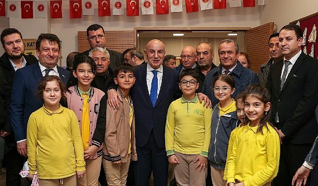 Lider Altınok çocuk oyun alanı ve laboratuvar sınıfını hizmete açtı