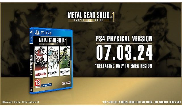METAL GEAR SOLID: MASTER COLLECTION Vol.1, PlayStation®4 Fizikî Sürümü, 7 Mart’ta Piyasaya Çıkıyor