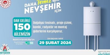 Nevşehir Belediyesi’nden 150 aileye kombi ve doğalgaz tesisat takviyesi