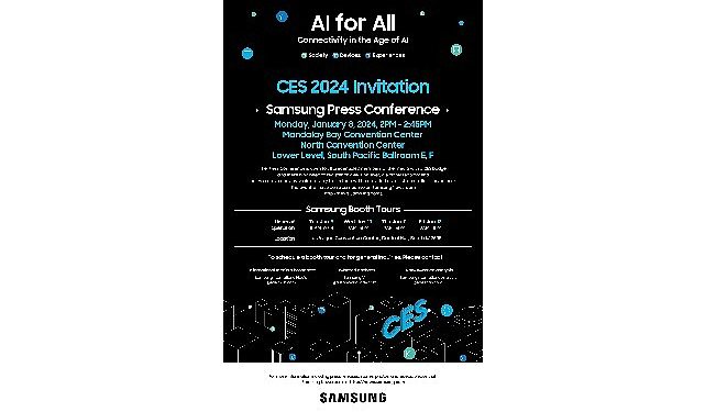 Samsung Electronics CES 2024’te Yeni Vizyonunu Anlatacak