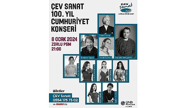 Türkiye’nin parlayan yıldızları ÇEV Sanat’ın “100. Yıl Cumhuriyet Konseri”nde buluşuyor