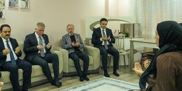 Vali Gül, Kaymakam Şenel ve Lider Atila Aydıner’den şehit ailesine ziyaret