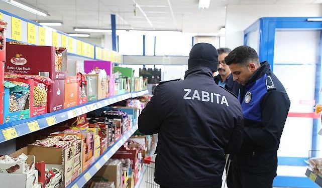 Zabıta gruplarından zincir marketlere kontrol