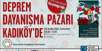Zelzele dayanışma pazarı 30 aralık kadıköy kozyatağı’nda