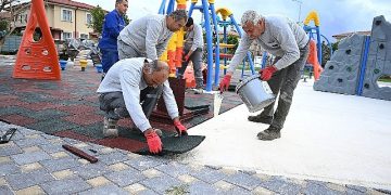 Çamyuva Mahallesi’nde park çalışması