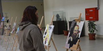 EÜ İrtibat Fakültesinde “Uluslararası Kolaj Sergisi” açıldı