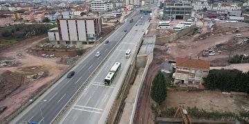 Kaşkaldere Kavşağı’nda ek köprüye kiriş