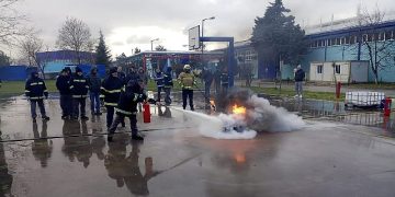 Kocaeli Büyükşehir İtfaiyesi’nden Tekirdağ’da eğitim