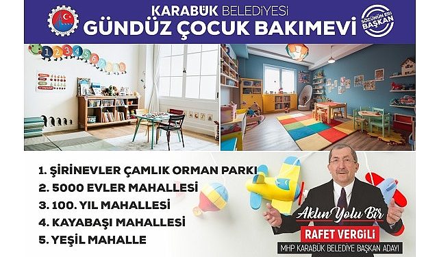 Lider Vergili’den Gündüz Çocuk Bakımevleri Projesi