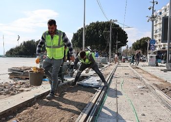 Nostalji tramvay çizgisinde çalışmalar süratle ilerliyor