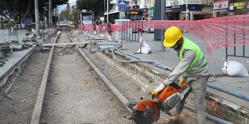 Nostalji Tramvay sınırında hummalı çalışma