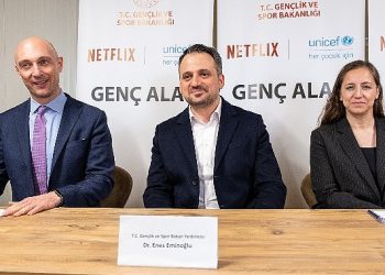 Sarsıntının 1. yılında Gençlik ve Spor Bakanlığı, UNICEF ve Netflix tarafından Genç Alan’a ortak ziyaret
