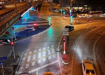 Tramvay çizgisi kavşaklarında sinyalize çalışması