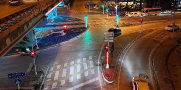 Tramvay çizgisi kavşaklarında sinyalize çalışması