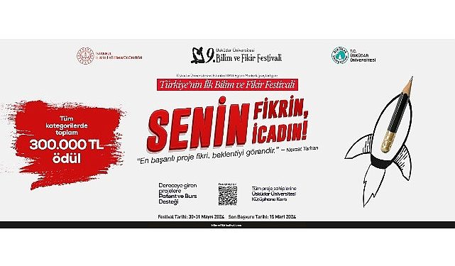 Türkiye’nin birinci bilim ve fikir şenliğinde müracaatlar başladı