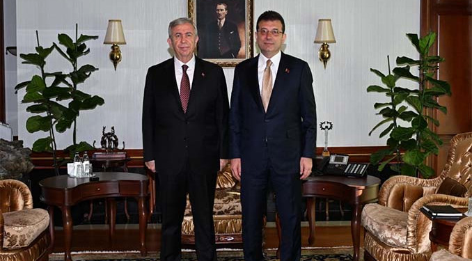 Ekrem İmamoğlu’ndan Mansur Yavaş’a ziyaret