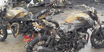 22 motosikletin kül olduğu olayda kundaklama iddiası