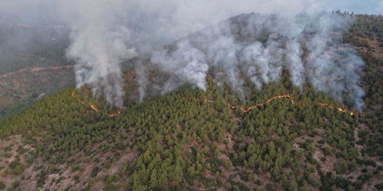 İki il alev alev: 2 bine yakın kişi tahliye edildi