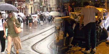 İstanbul’da beklenen yağış trafiği felç etti
